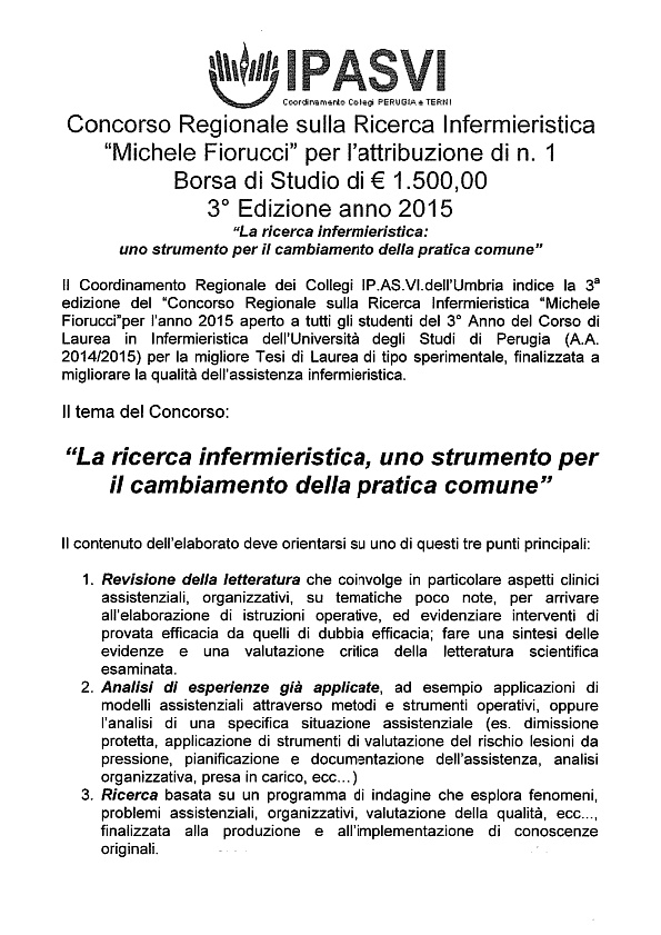 Concorso Regionale "Michele Fiorucci" 2015