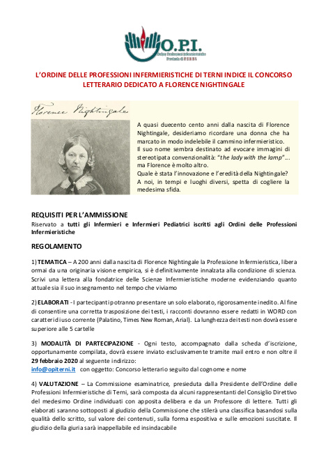 Concorso Letterario Florence Nightingale